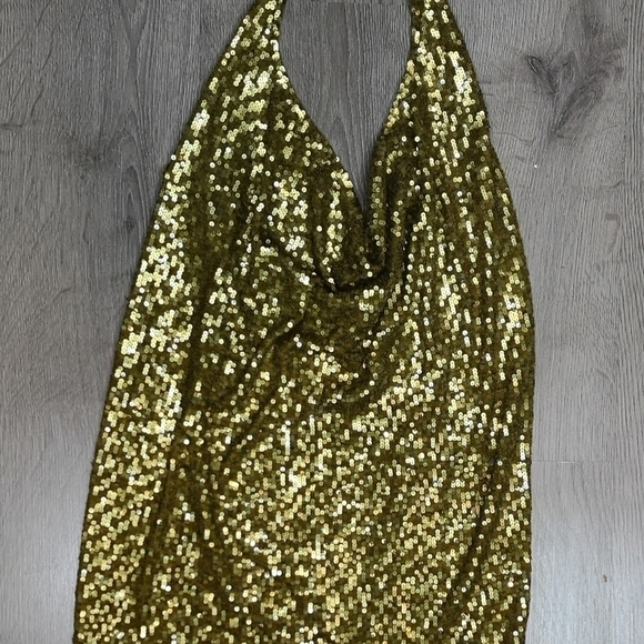 Luxury Vintage Knit Cashmere Sequins Maxi Dress -- Donna Karan - Picture 8 of 13